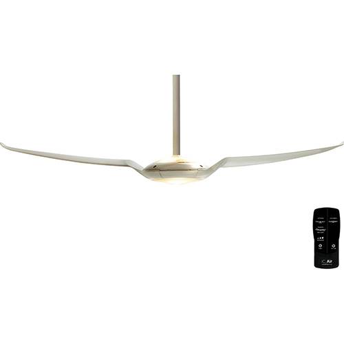 Ventilador de Teto IC_Air Indio da Costa Double LED Branco com Controle Remoto e 3 Velocidades