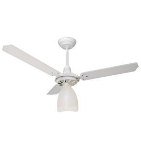 Ventilador de Teto Loren Sid Diplomata Lumi M3, 3 Pas, Branco - 110V