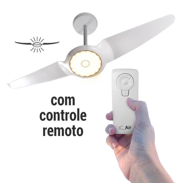 Ventilador de Teto Spirit New IC Air Branco Double LED Controle Remoto