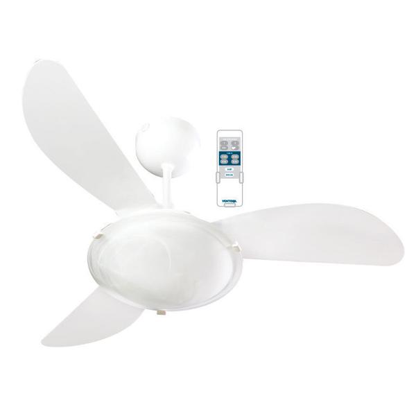 Ventilador de Teto Sunny 3 Pás Branco com Controle Remoto 127V - Ventisol