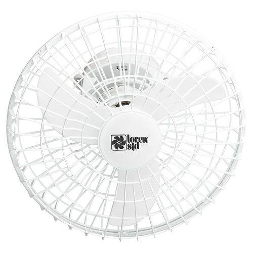 Ventilador de Teto Turbo Orbital Giro 360° 50cm Branco Bivolt Grade Aço Branca - LorenSid