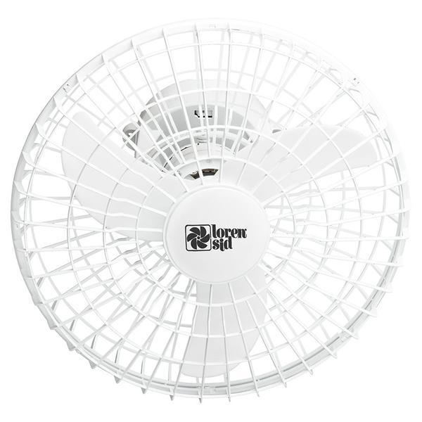 Ventilador de Teto Turbo Orbital Giro 360 50cm Branco Bivolt Grade Aço Branca - LorenSid