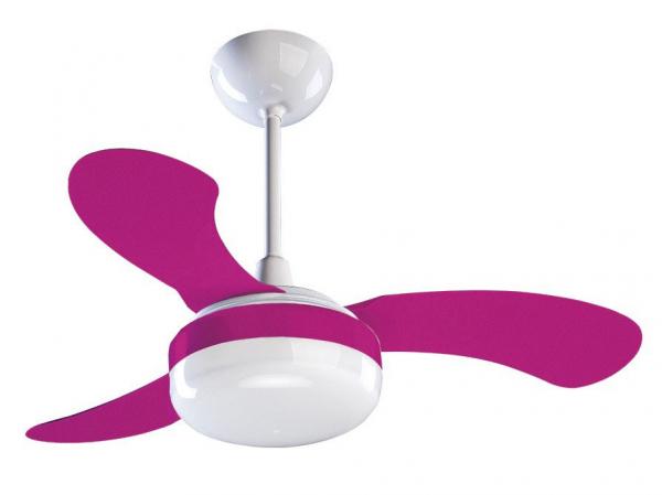 Ventilador de Teto Ventisol Petit 3 Pás - 3 Velocidades Rosa