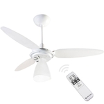Ventilador de Teto Ventisol Wind Light com Controle Remoto 3 Pás Luminária Branco - 220V