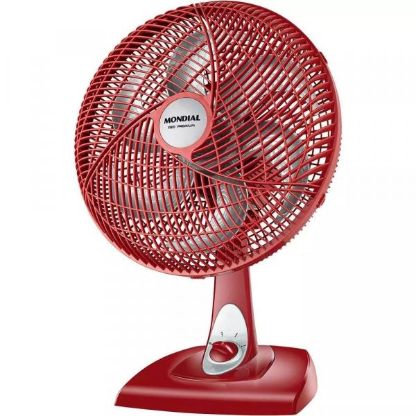 Ventilador Mondial 6 Pás - 110V - Vermelho