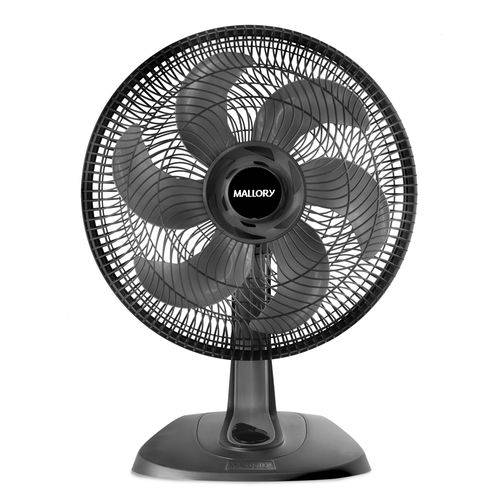 Ventilador TS40+ 40CM Preto 126W 6 Pás 3 Velocidades Silencioso Mallory