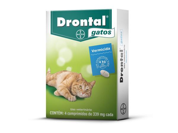 Vermicida Drontal para Gatos - 4 Comprimidos