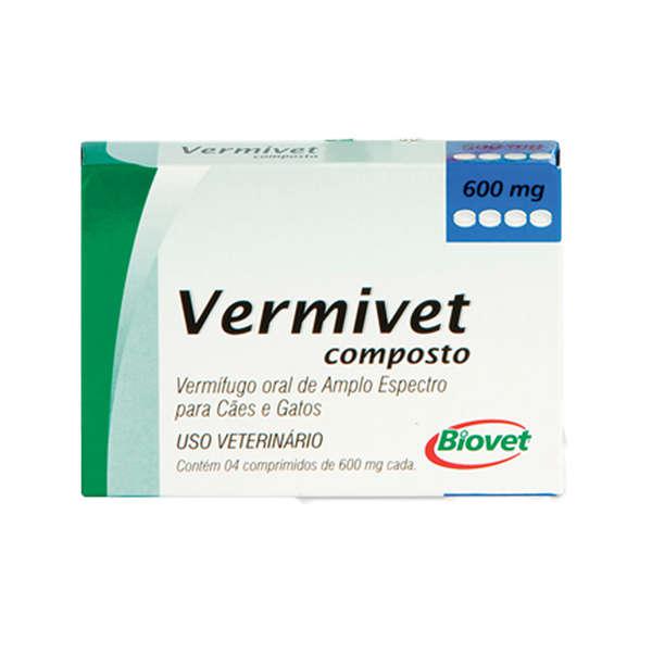 Vermífugo Biovet Vermivet Composto 600 Mg