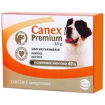 Vermifugo Canex Premium Giardia Caes 40kg 02 Comprimidos