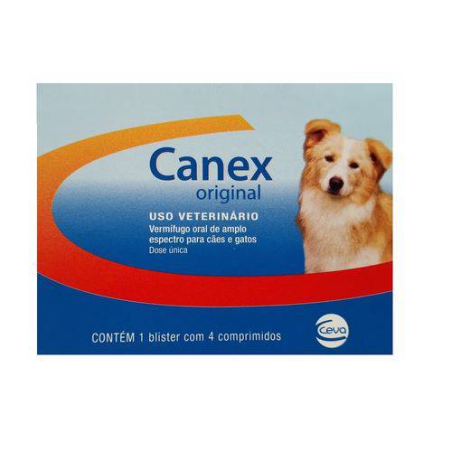Tudo sobre 'Vermífugo Ceva Canex Original para Cães - 4 Comprimidos'