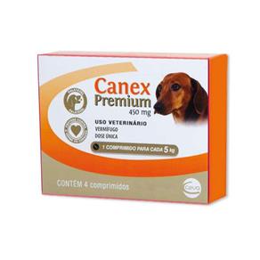 Vermífugo Ceva Canex Premium 450 Mg para Cães - 4 Comprimidos