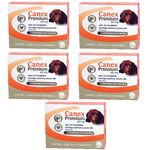 VERMÍFUGO Ceva Canex Premium 450 Mg para CÃES de ATÉ 5 Kg - 4 Comprimidos - Kit 05 Unidades