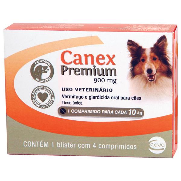 Vermífugo Ceva Canex Premium 900mg para Cães Até 10kg