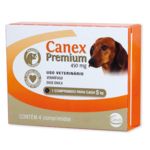 Vermífugo Ceva Canex Premium para Cães - 4 Comprimidos - 450mg