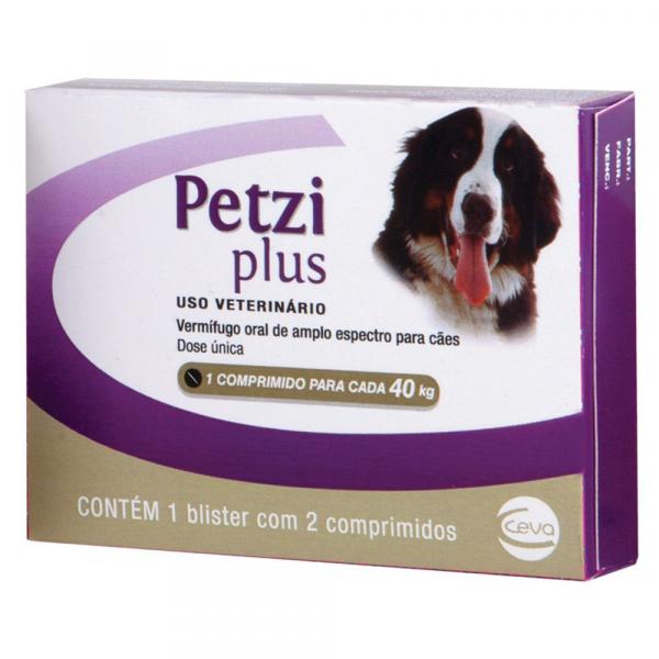 Vermífugo Ceva Petzi Plus para Cães de 10 à 40 Kg