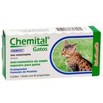 Vermífugo Chemital para Gatos com 04 Comprimidos - Chemitec