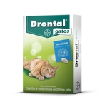 Vermífugo Drontal Bayer para Gatos de até 4kg 4 Comprimidos