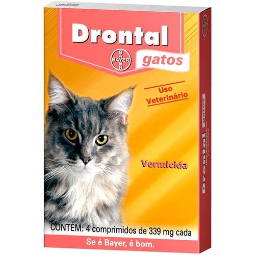 Vermífugo Drontal Gatos - 4/Comprimidos - Bayer