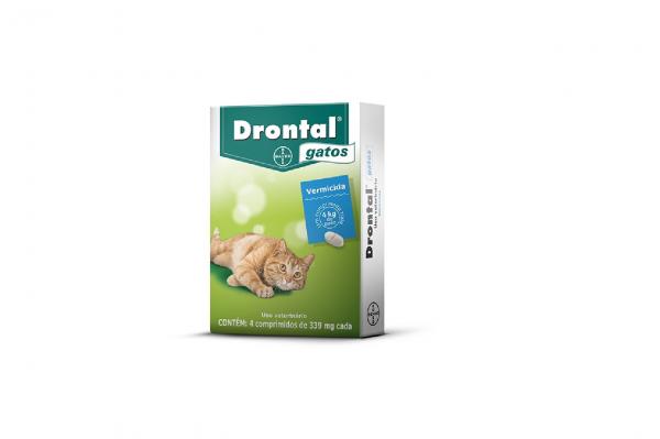 Vermifugo Drontal Gatos para 4 Kg com 4 Comprimidos - Bayer