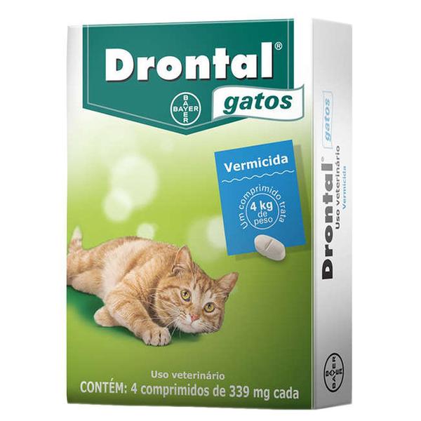 Vermifugo Drontal para Gatos 4 Comprimidos - Bayer