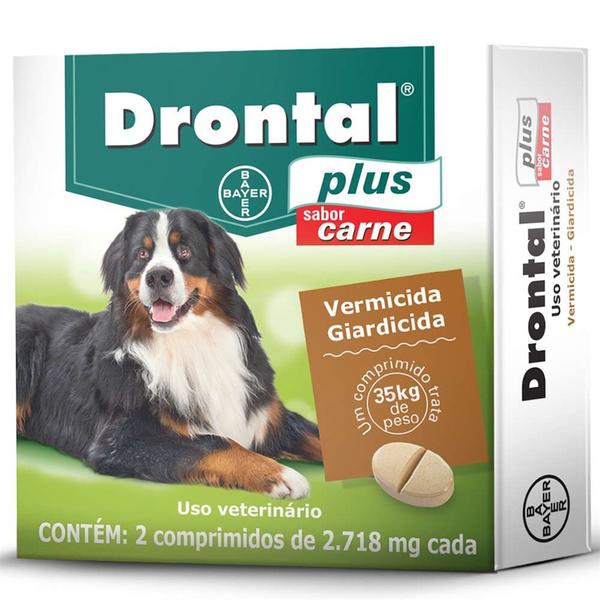 Vermífugo Drontal Plus Carne 35Kg - Bayer
