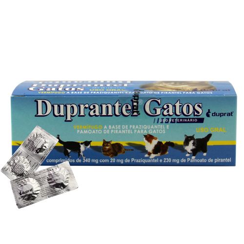 Vermífugo Duprat Duprantel Gatos 2 Comprimidos