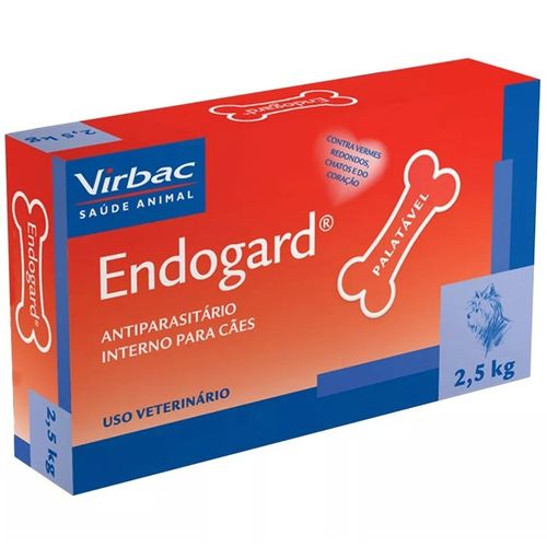 Vermífugo Endogard Virbac Cães de 10 Kg 2 Comprimidos