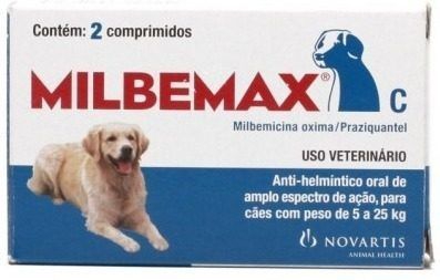 Vermifugo Milbemax Cães 5-25 Kg - Novartis