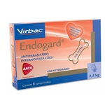 Vermífugo Para Cães Endogard 2,5kg Virbac 6 comprimidos