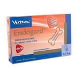 Vermífugo Para Cães Endogard 2,5kg Virbac 6 comprimidos