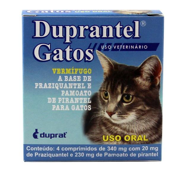 Vermífugo para Gatos Duprantel - 4 Comprimidos - Duprat