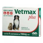 Vermífugo Vetmax Plus 4 Comprimidos