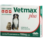 Vermífugo Vetnil Vetmax Plus 700mg com 04 Comprimidos