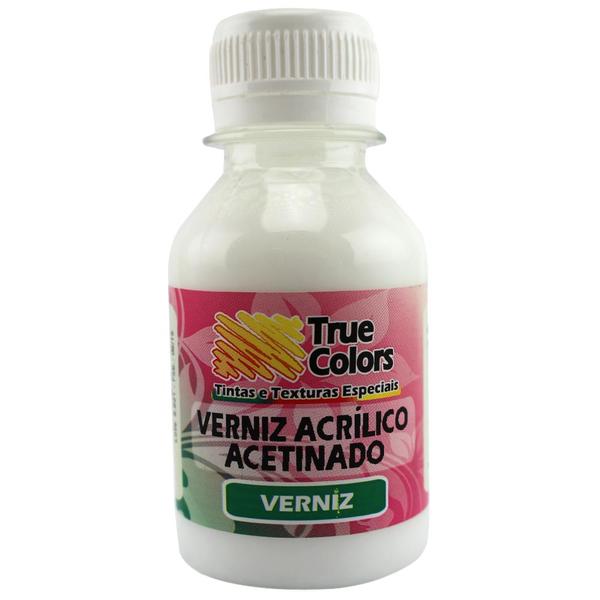 Verniz Acrílico Acetinado 100ml - True Colors - True Colors