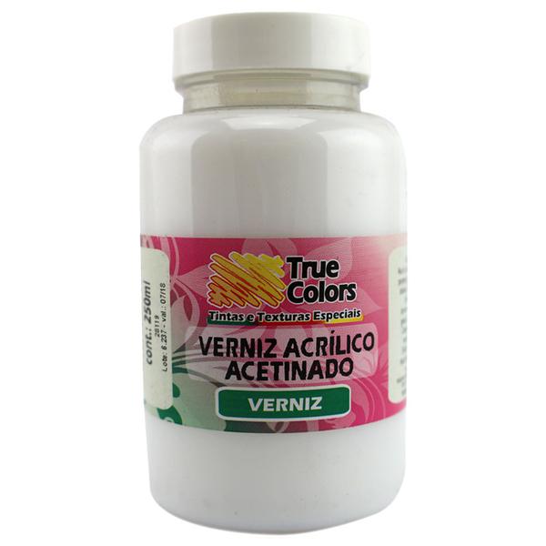 Verniz Acrílico Acetinado 250ml - True Colors - True Colors