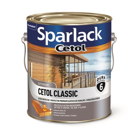 Verniz Sparlack Cetol Classic Acetinado 3,6L Cedro