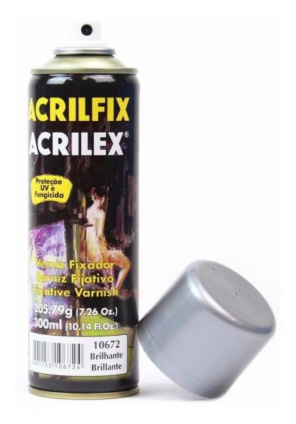 Verniz Spray Brilhante Acrilfix Acrilex 300 Ml