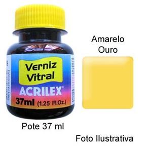 Verniz Vitral 505 Amarelo Ouro Acrilex 37 Ml 900702
