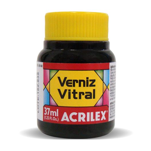 Verniz Vitral 37ml Acrilex Amarelo Ouro 505