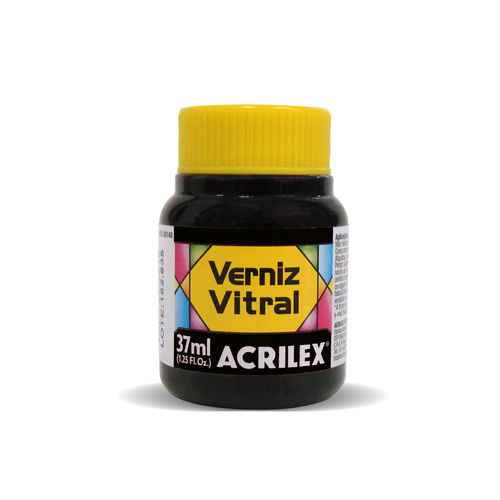 Verniz Vitral Acrilex 37ml Cor 520 Preto