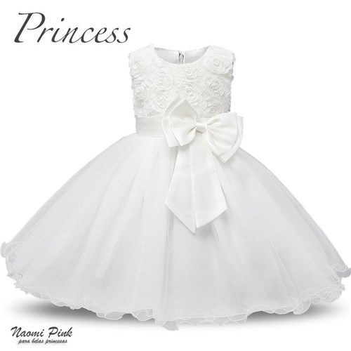 Vestido Dama de Honra Princess - Branco (3, Branco)