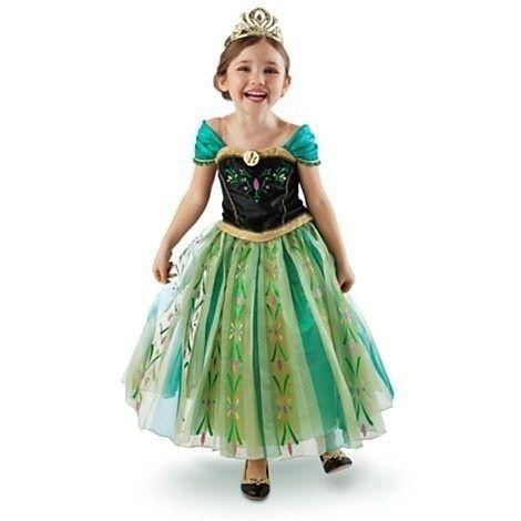Vestido Infantil Anna Frozen Coroação