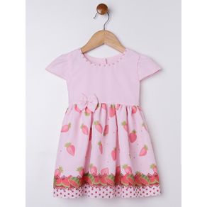 Vestido Infantil para Bebê Menina - Rosa G