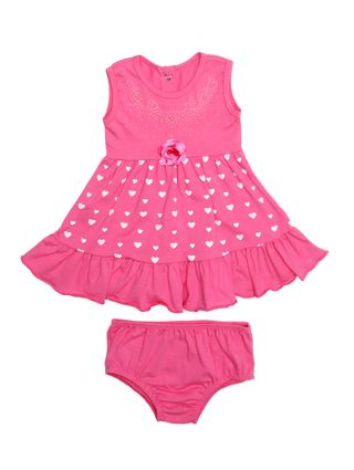 Vestido Infantil para Bebê Menina - Rosa