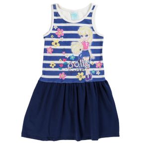 Vestido Polly Infantil para Menina - Azul 4