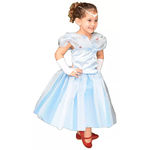 Vestido da Princesa Cinderela Infantil com Borboletas e Luva