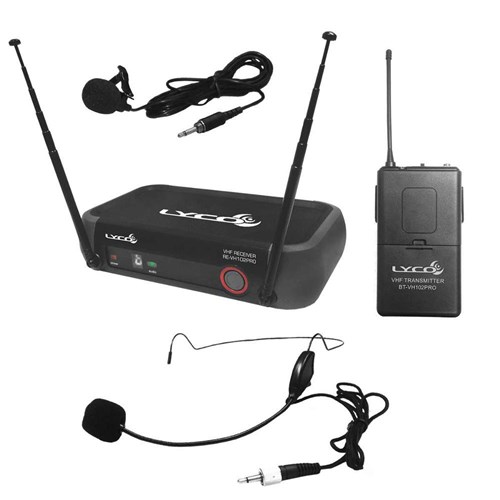 Vh102prohl - Microfone S/ Fio Headset E Lapela Vhf Vh 102 Pro Hl - Lyco