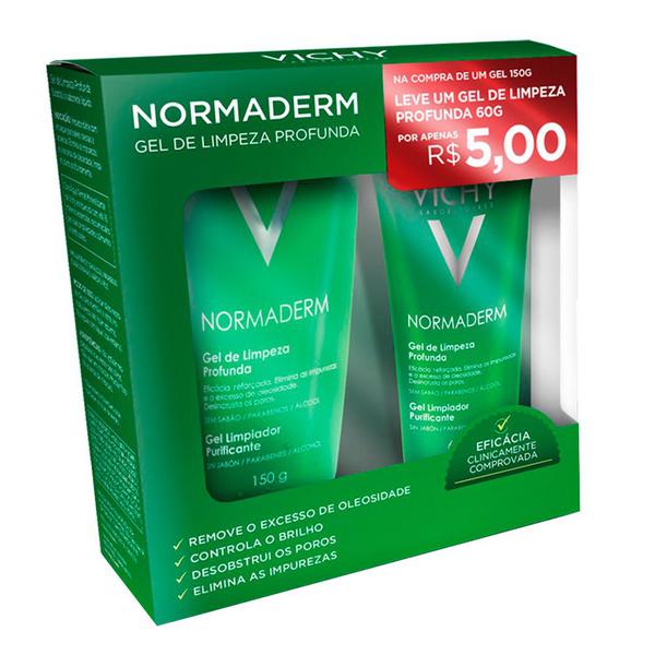 Vichy Normaderm Kit - Limpeza Profunda 150g + Gel de Limpeza 60g