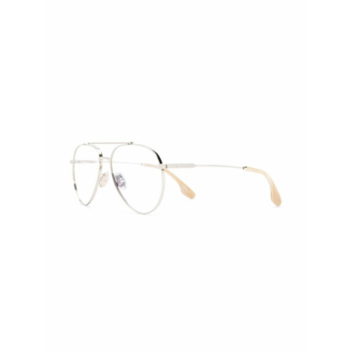 Victoria Beckham Armação de Óculos Aviador - Dourado