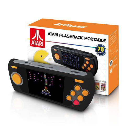 Video Game Portatil Atari com 70 Jogos Internos - Flashback